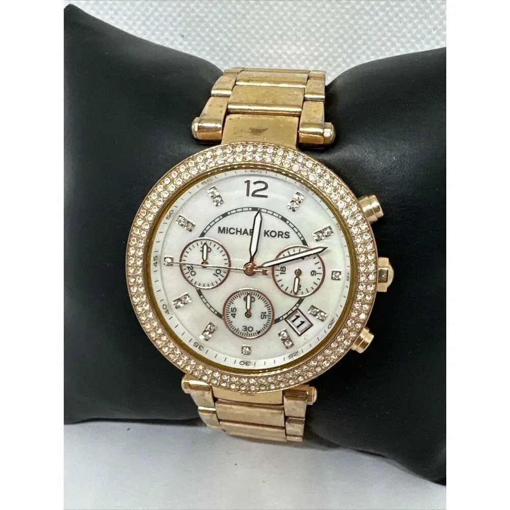 Michael Kors Parker MK5491 Women's Gold Stainless Steel Analog Dial Watch NUL34